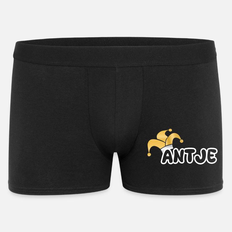 Antje - Männer Boxer Shorts - Schwarz