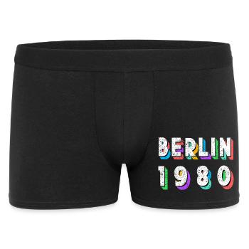 Berlin 1980 Retro Neon - Men's Boxer Shorts - black - Front