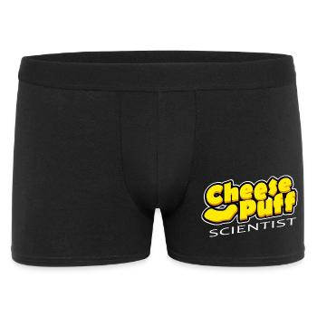 Käse-Puff-Wissenschaftler - Männer Boxer Shorts - Schwarz - Vorne