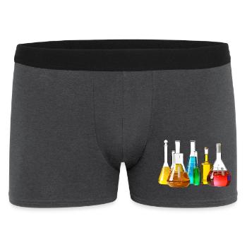 Collection de verrerie de laboratoire colorée - Boxer Homme - charbon - Devant