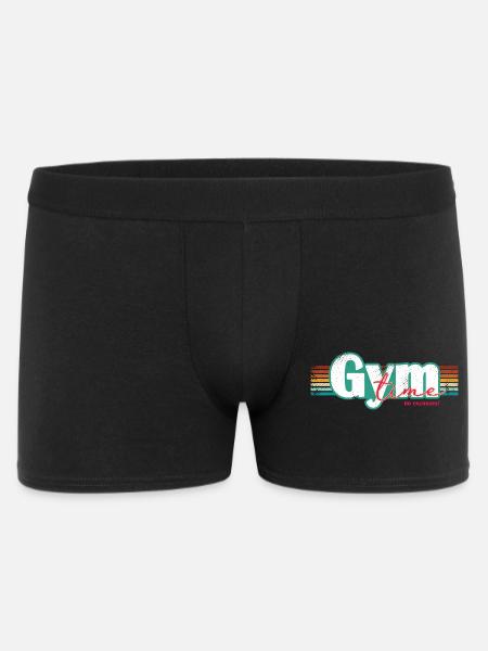 Gym Time – Inga ursäkter Fitness Design Fitnessstudio - Boxershorts Herr - svart