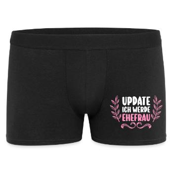 Enterrement de vie de garçon Équipe Mariée Enterrement de vie de jeune fille - Boxer Homme - noir - Devant