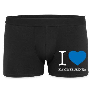 I love Hämeenlinna - Men's Boxer Shorts - black - Front