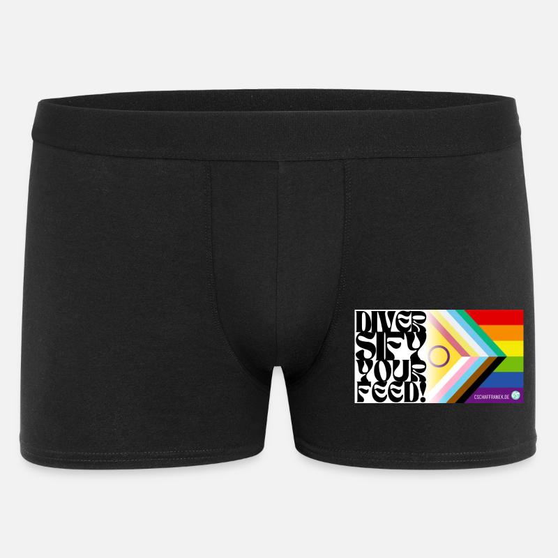 🌈♿ Pride & Disability – Inklusive Flagge - Männer Boxer Shorts - Schwarz
