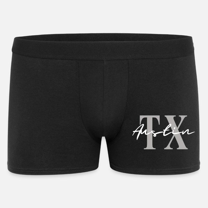 Austin, Texas, Texas - Männer Boxer Shorts - Schwarz