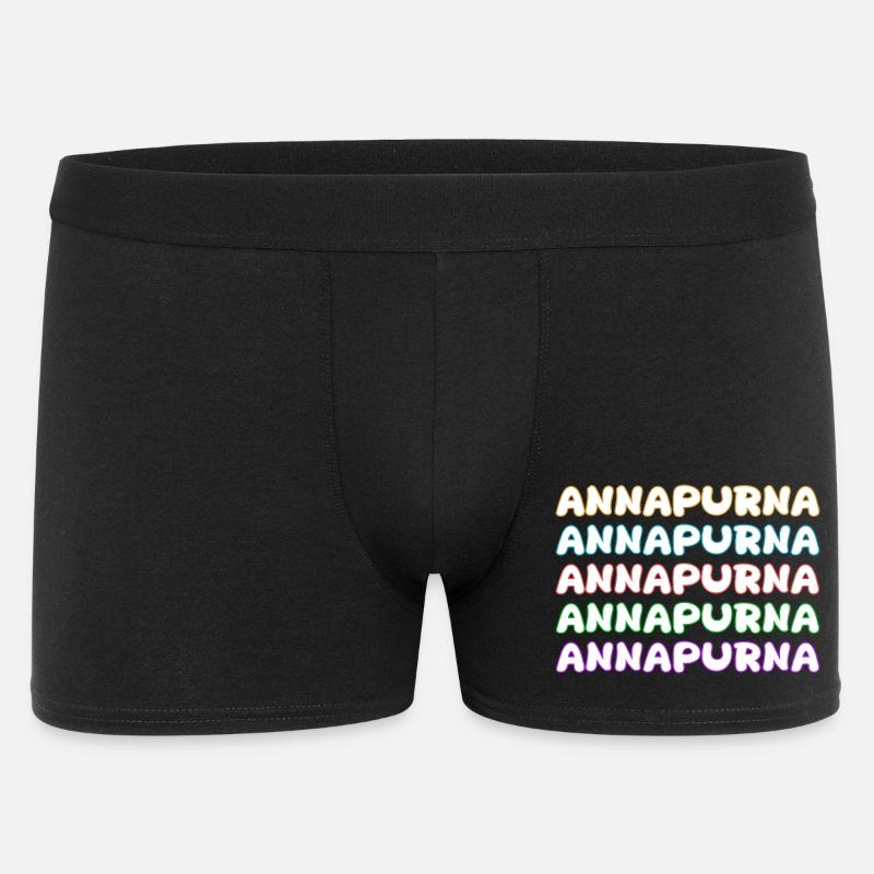 Klettern Annapurna - Männer Boxer Shorts - Schwarz
