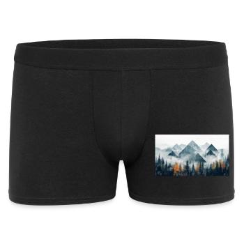 forest mountains - Men's Boxer Shorts - black - Front