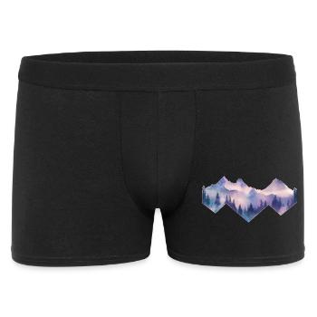 Mountains Nature Hiking - Men's Boxer Shorts - black - Front