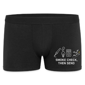 Smoke control before departure Motive - Men's Boxer Shorts - black - Front