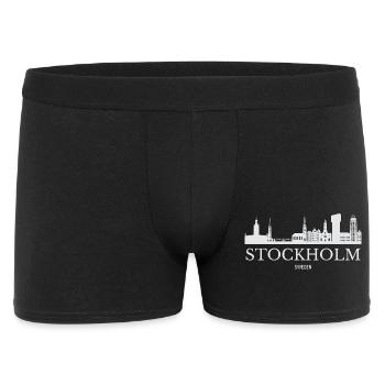 Stockholm Skyline, Stockholm Sweden - Men's Boxer Shorts - black - Front