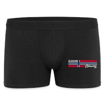 Alesund - Drapeau de la Norvège - Norvège - Drapeau norvégien - Boxer Homme - noir - Devant