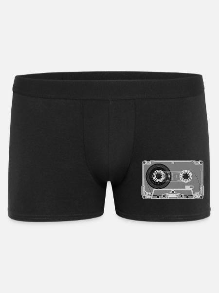 Cassette Retro Print - Men's Boxer Shorts - black