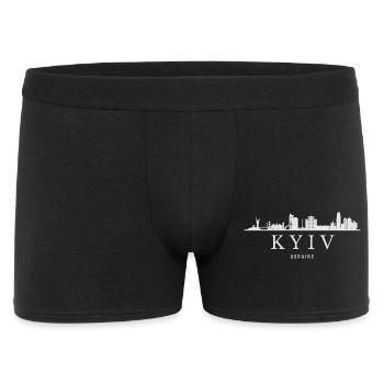 Kiev skyline, Kiev Ukraine - Men's Boxer Shorts - black - Front