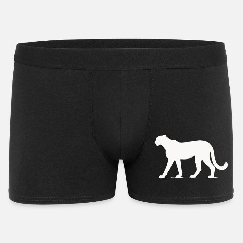 Gepard Tier  - Männer Boxer Shorts - Schwarz
