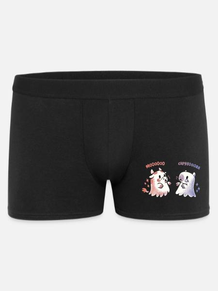 Effrayant Capy et vache - Boxer Homme - noir