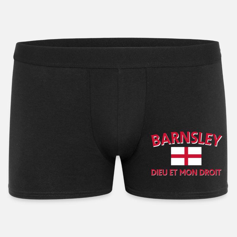 Drapeau Barnsley Devise Design - Boxer Homme - noir