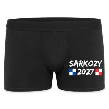 Sarkozy 2027 Humor Politics Elections - Men's Boxer Shorts - black - Front