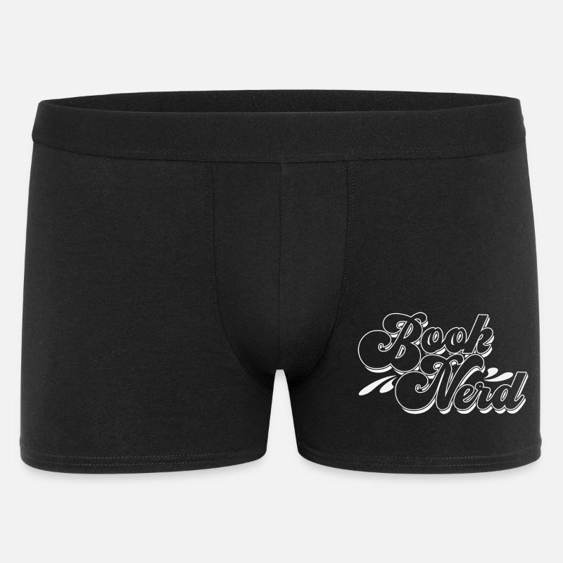 Brook Nerd Script Logo - Boxer Homme - noir