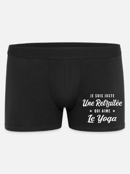 Retiree who loves yoga - Men's Boxer Shorts - black
