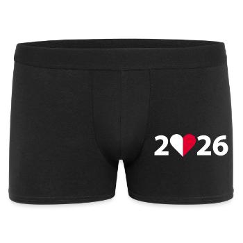 I love Malta 2026, Urlaub in Malta 2026 - Männer Boxer Shorts - Schwarz - Vorne