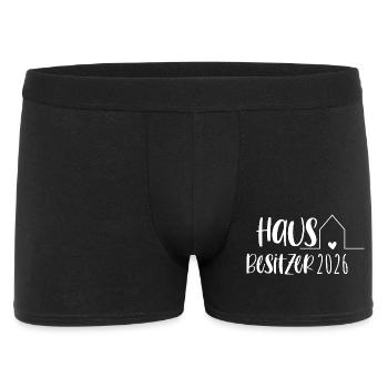 Homeowner 2026 Gift House Building Home - Men's Boxer Shorts - black - Front