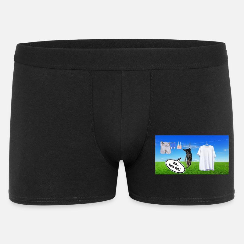 Welpe hängend zum Abhängen - Männer Boxer Shorts - Schwarz