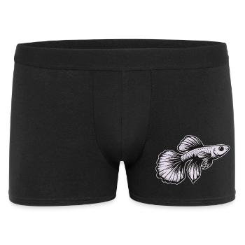 White Guppy Design – Aquarium Fish - Men's Boxer Shorts - black - Front