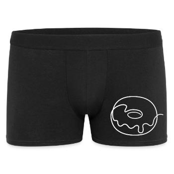 Donut Skizze – süßes Motiv für Naschkatzen - Männer Boxer Shorts - Schwarz - Vorne