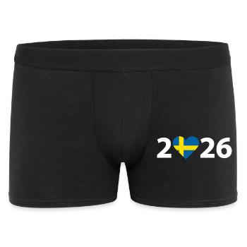 J’aime Suède 2026, Suède 2026 - Boxer Homme - noir - Devant
