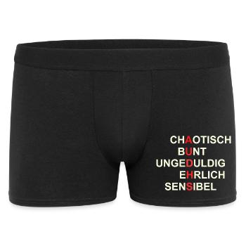 AUDHS Visibly different. Visible I. - Men's Boxer Shorts - black - Front