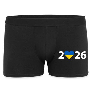 I love Ukraine 2026, Ukraine 2026 - Men's Boxer Shorts - black - Front