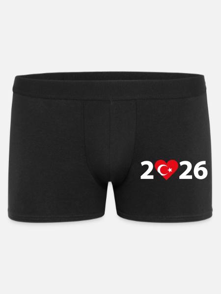 I love Türkei 2026, Urlaub in der Türkei 2026 - Männer Boxer Shorts - Schwarz
