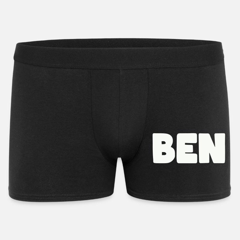 Ben Name - Männer Boxer Shorts - Schwarz