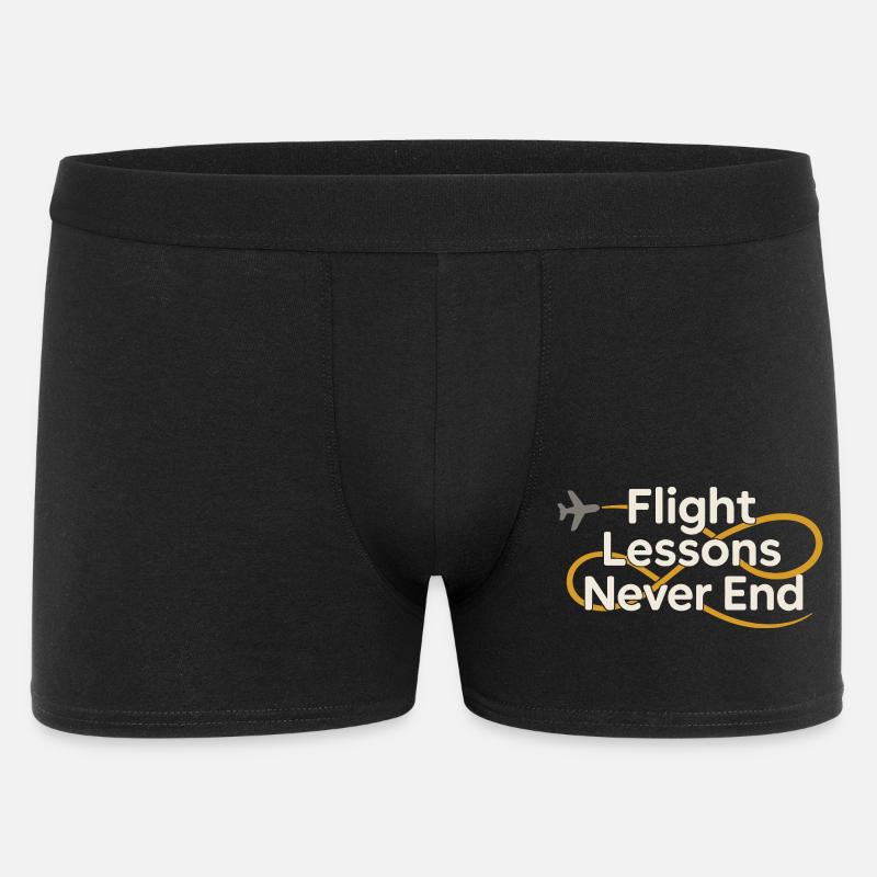 Fluglehrer Cfi Pilot Luftfahrtlehrer - Männer Boxer Shorts - Schwarz