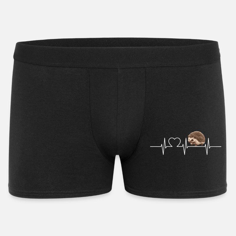 Igel - Männer Boxer Shorts - Schwarz