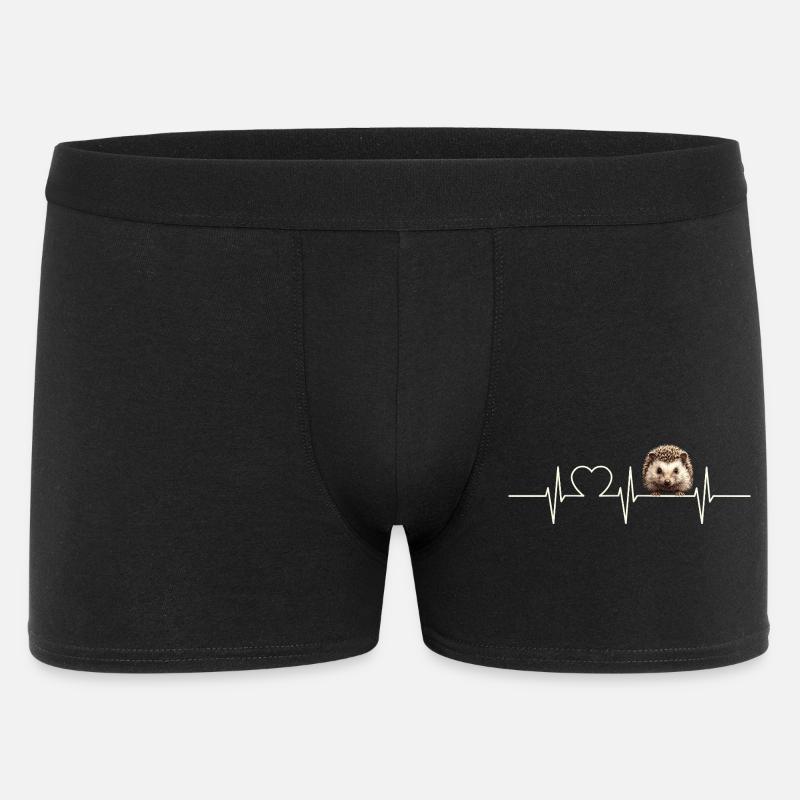 Igel - Männer Boxer Shorts - Schwarz