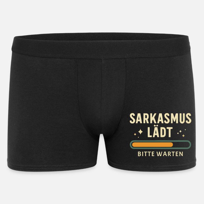 Sarcasm loading - Please wait - Men's Boxer Shorts - black