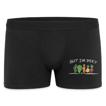 Bien au lit – Un dicton amusant pour les maraîchers - Boxer Homme - noir - Devant
