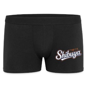 Shibuya - Vintage Japanese Logo - Men's Boxer Shorts - black - Front