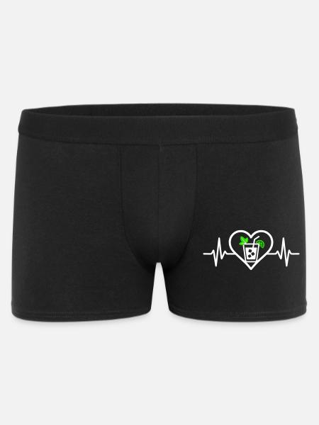 Mojito Heart Aperitif Cocktail - Men's Boxer Shorts - black