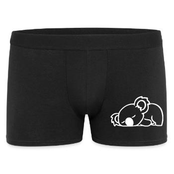 Koala Sketch – Cute Minimalist Animal Motif - Men's Boxer Shorts - black - Front