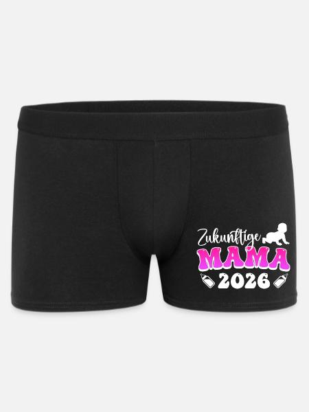 FUTURE MOM 2026 Soon Mom Funny - Men's Boxer Shorts - black