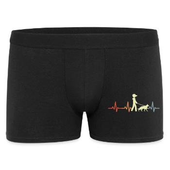 German Shepherd Cardiogram - Men's Boxer Shorts - black - Front