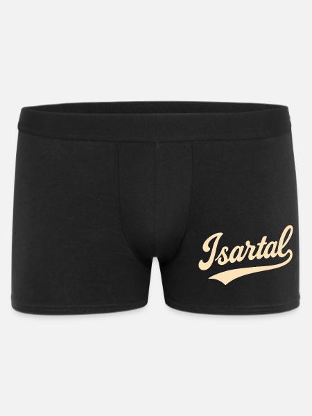 Isar Valley lettering - Men's Boxer Shorts - black