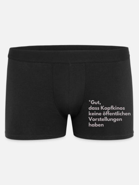 Mental cinemas without public screenings - Men's Boxer Shorts - black