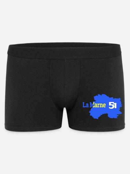 The Marne 51 Departmental Map - Men's Boxer Shorts - black