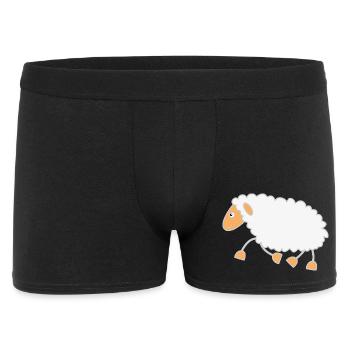 Le mouton trotte au berger - Boxer Homme - noir - Devant