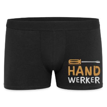Lettrage d’artisan avec tournevis - Boxer Homme - noir - Devant