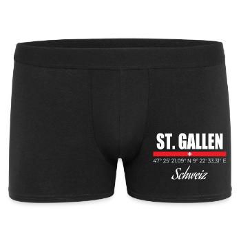 St. Gallen - Men's Boxer Shorts - black - Front