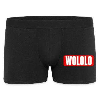 Wololo - 1a - Mobii_3 Edition - Red&White - Men's Boxer Shorts - black - Front